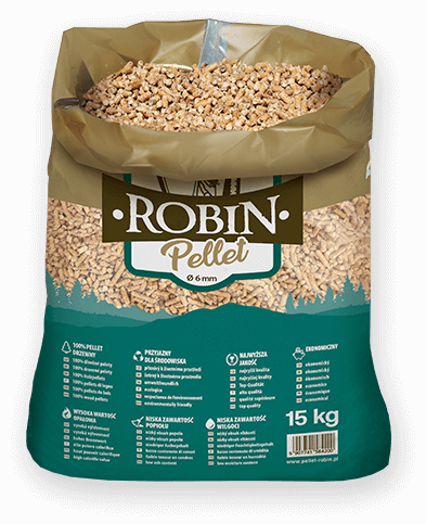 worek pelletu opałowego Robin do kupienia w Kostrzynie nad Odrą lub sklepie internetowym